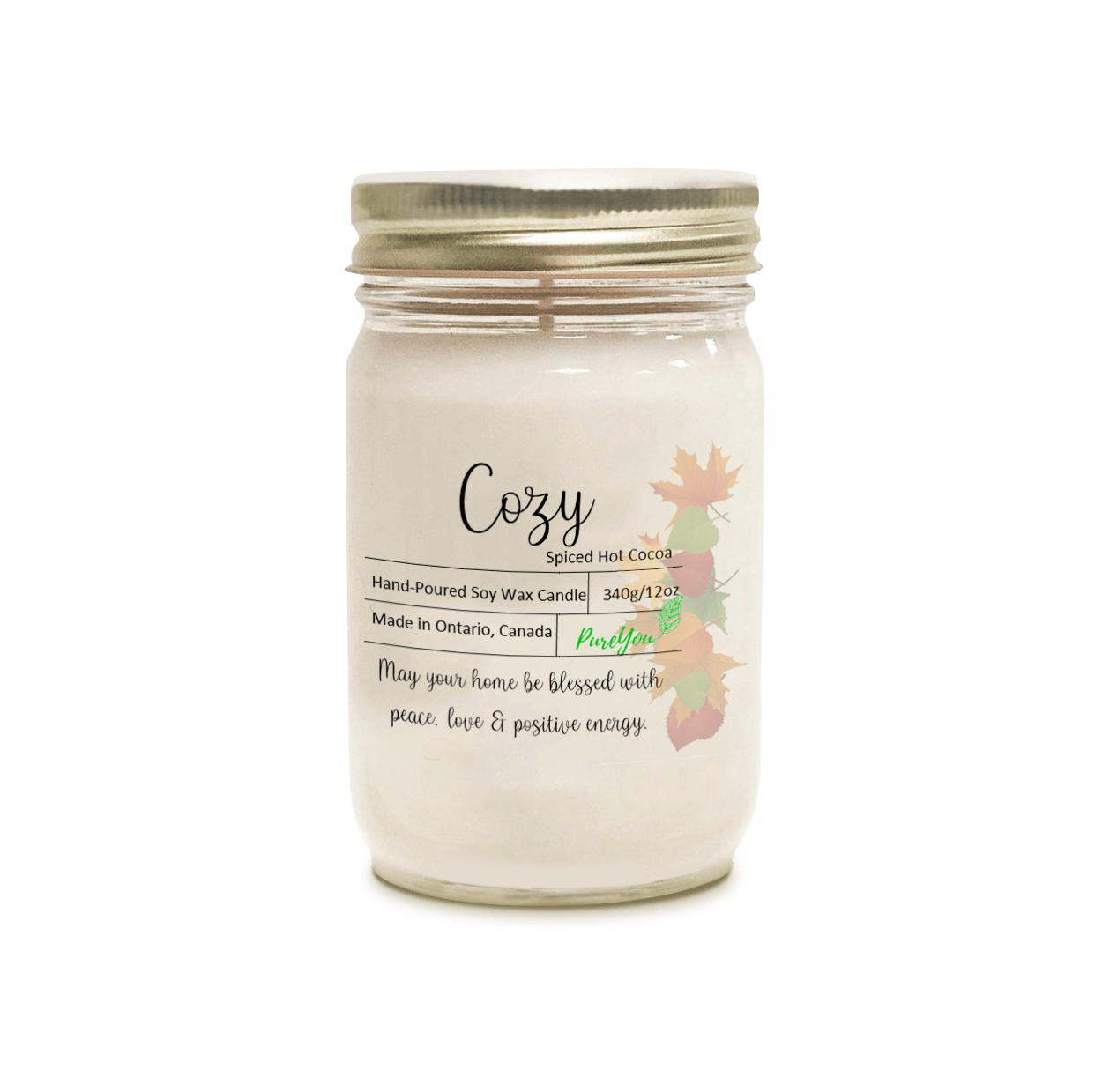 Cozy Soy Wax Candle (Spiced Hot Cocoa)