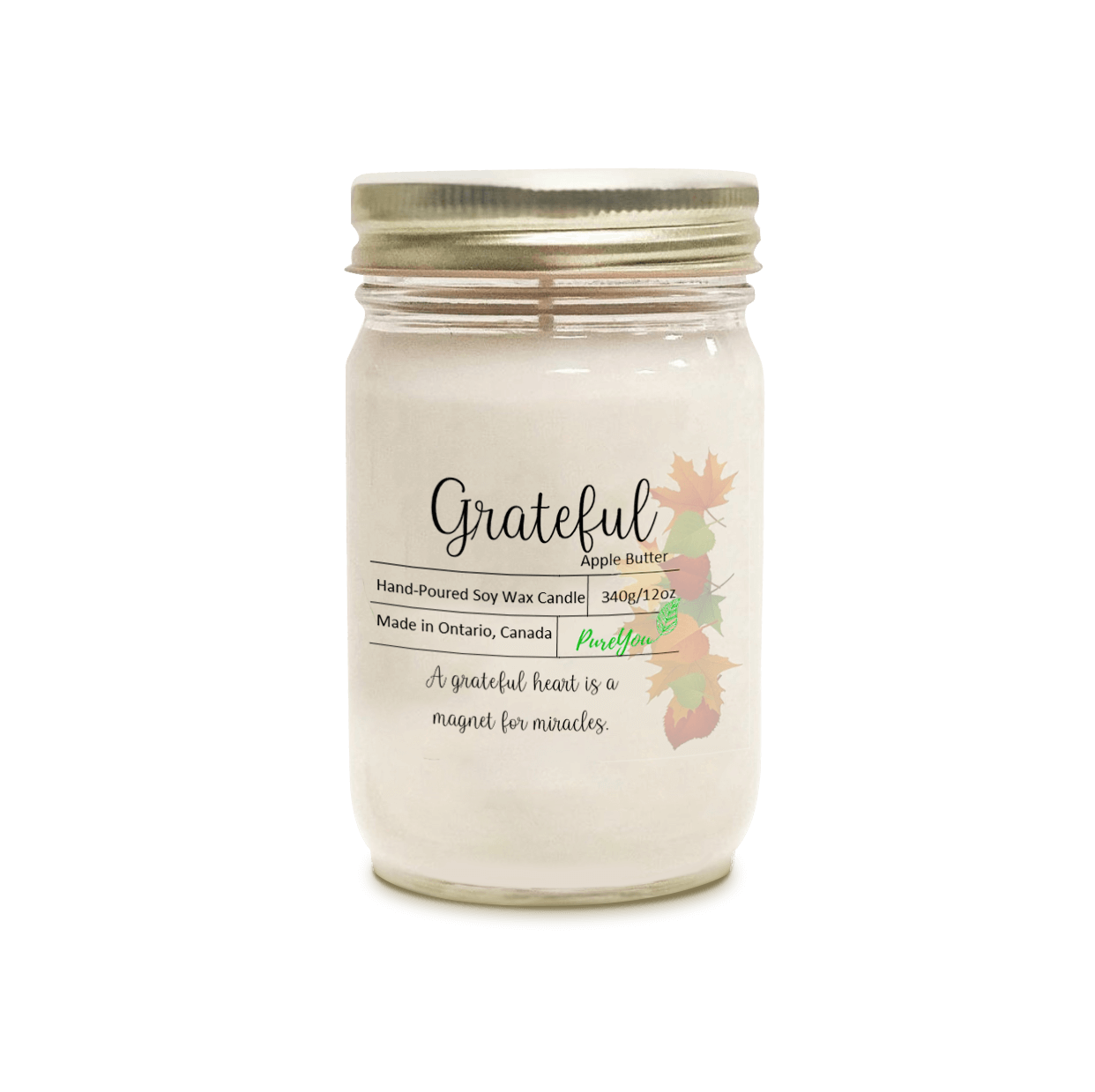 Grateful Soy Wax Candle (Apple Butter)