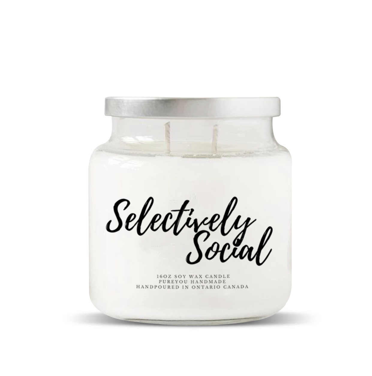 “Selectively Social” Soy Wax Candle