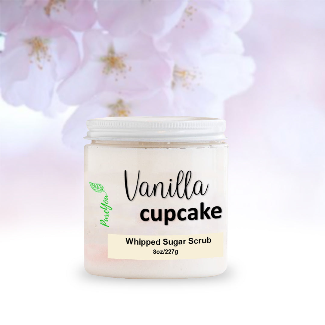 Vanilla Cupcake Whipped Sugar Scrub
