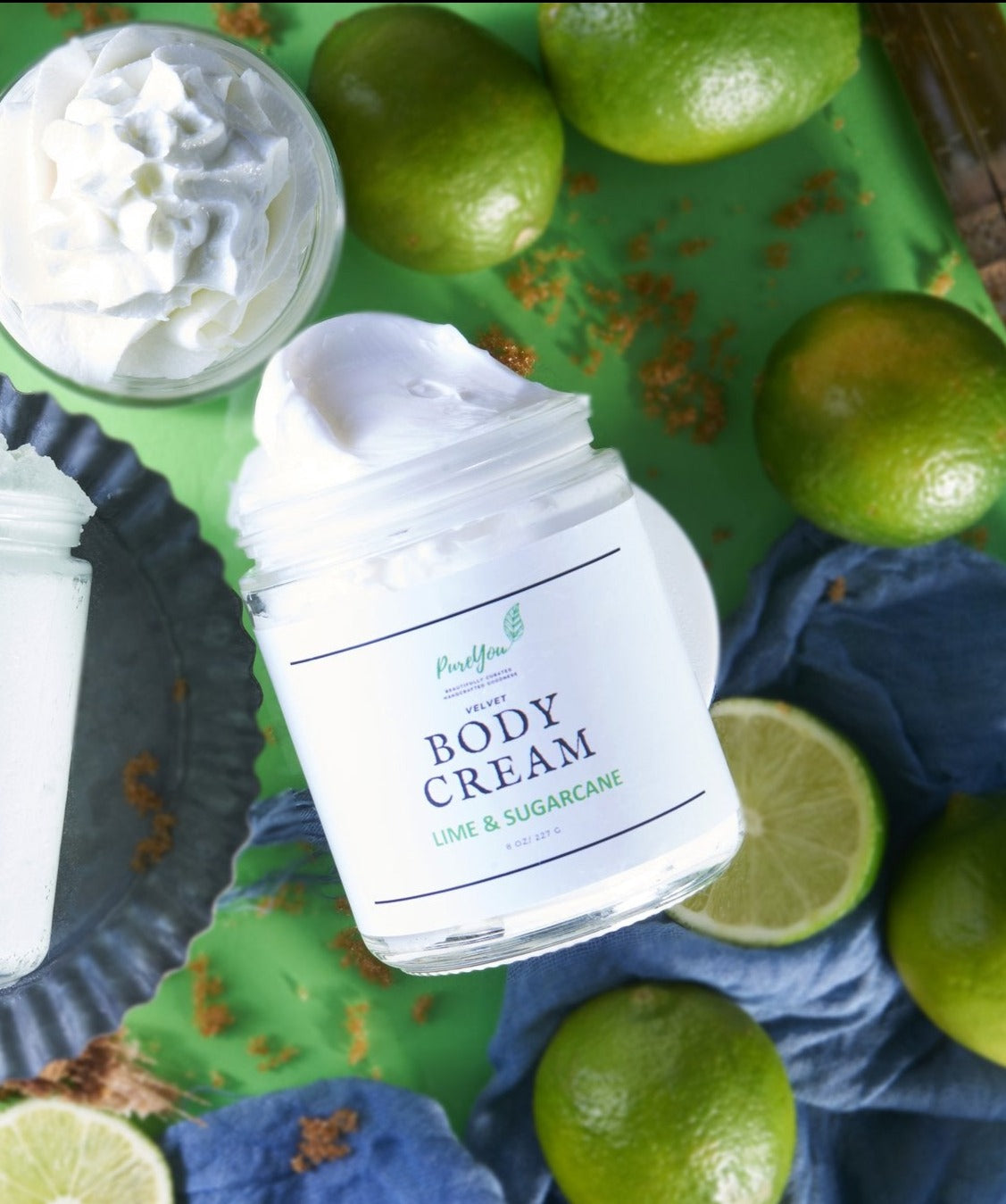 Lime and Sugar Cane Velvet Body Cream