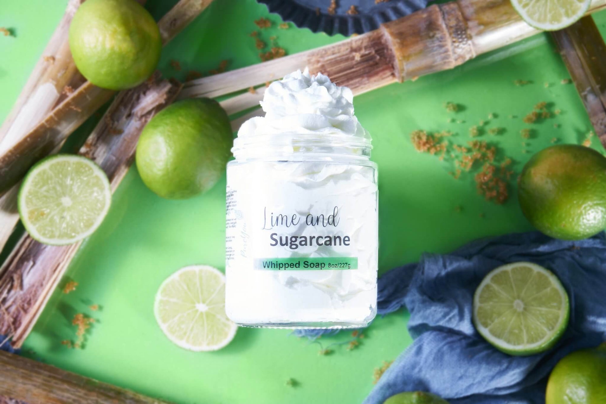 Lime & Sugarcane Whipped Soap