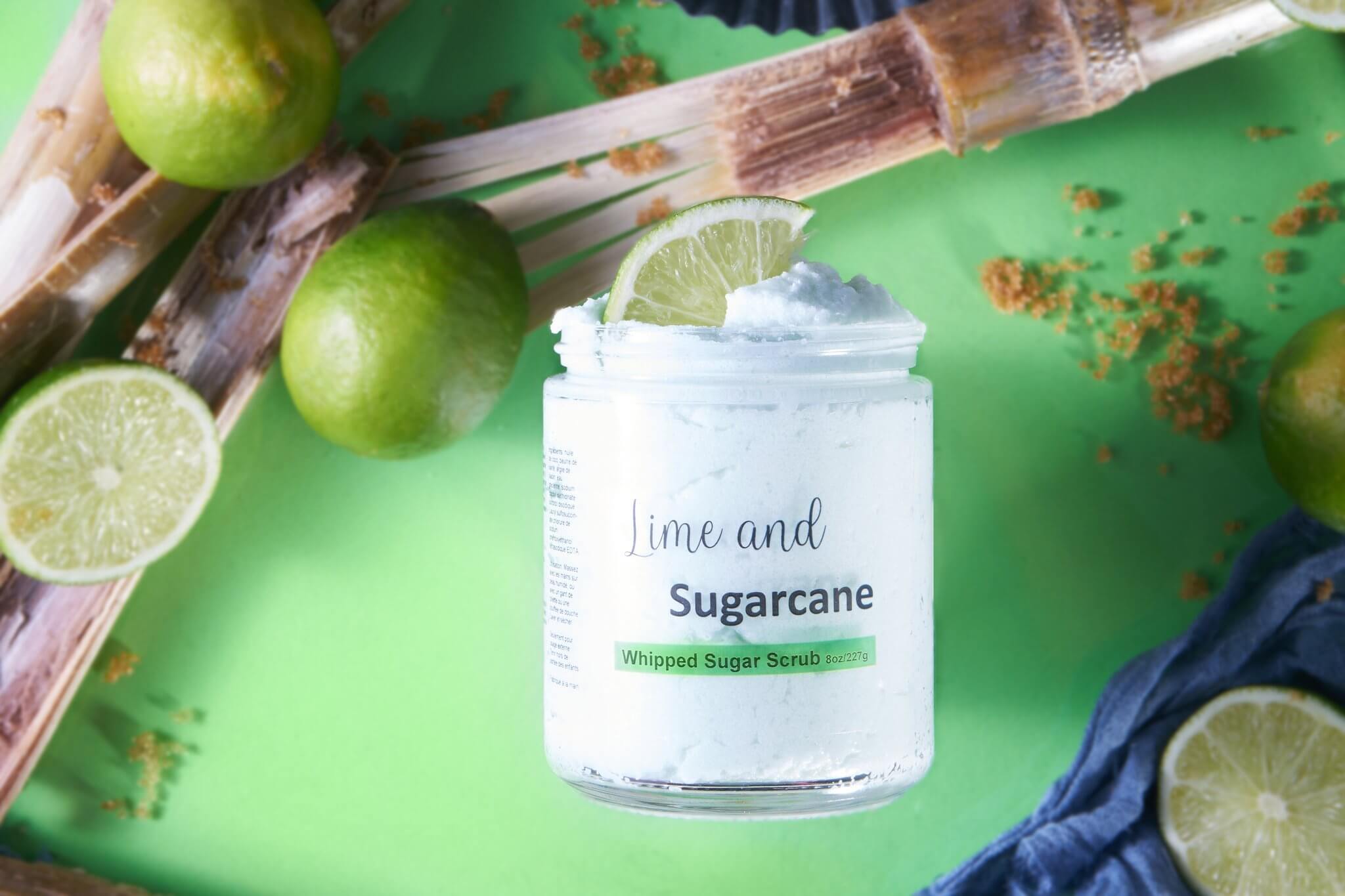 Lime & Sugarcane Whipped Sugar Scrub