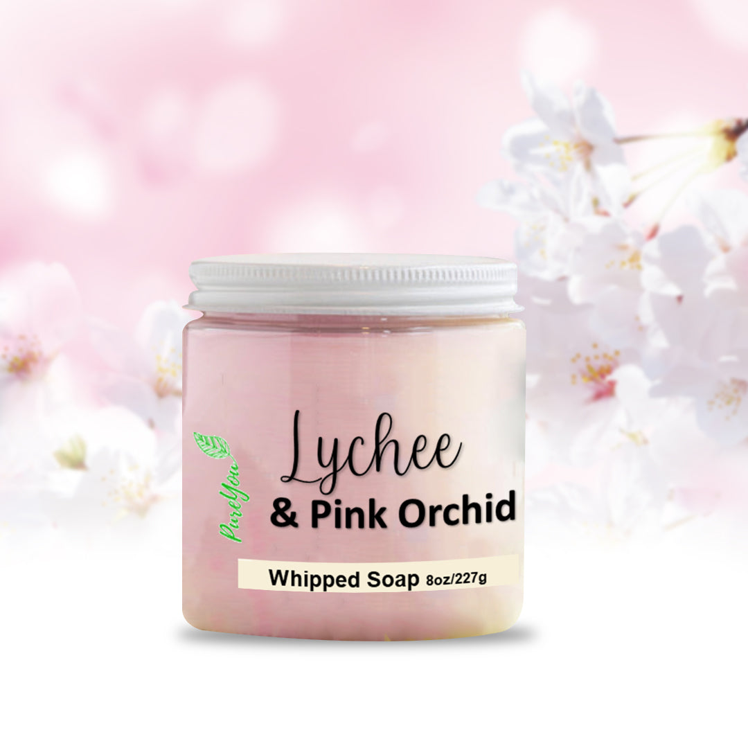 Lychee & Pink Orchid Whipped Soap