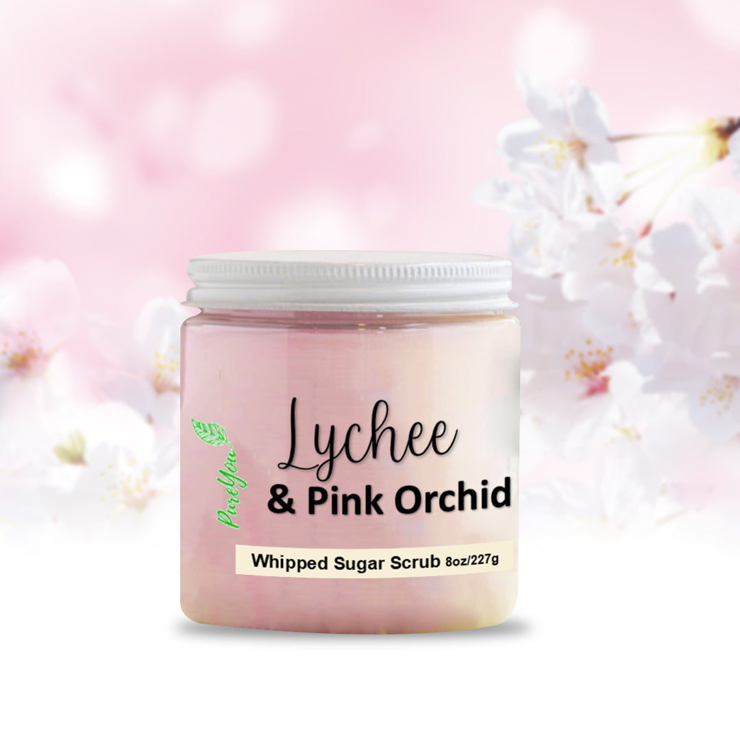 Lychee & Pink Orchids Whipped Sugar Scrub