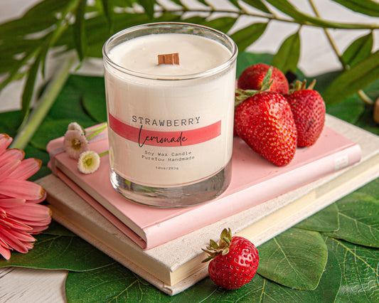 Strawberry Lemonade Soy Wax Candle