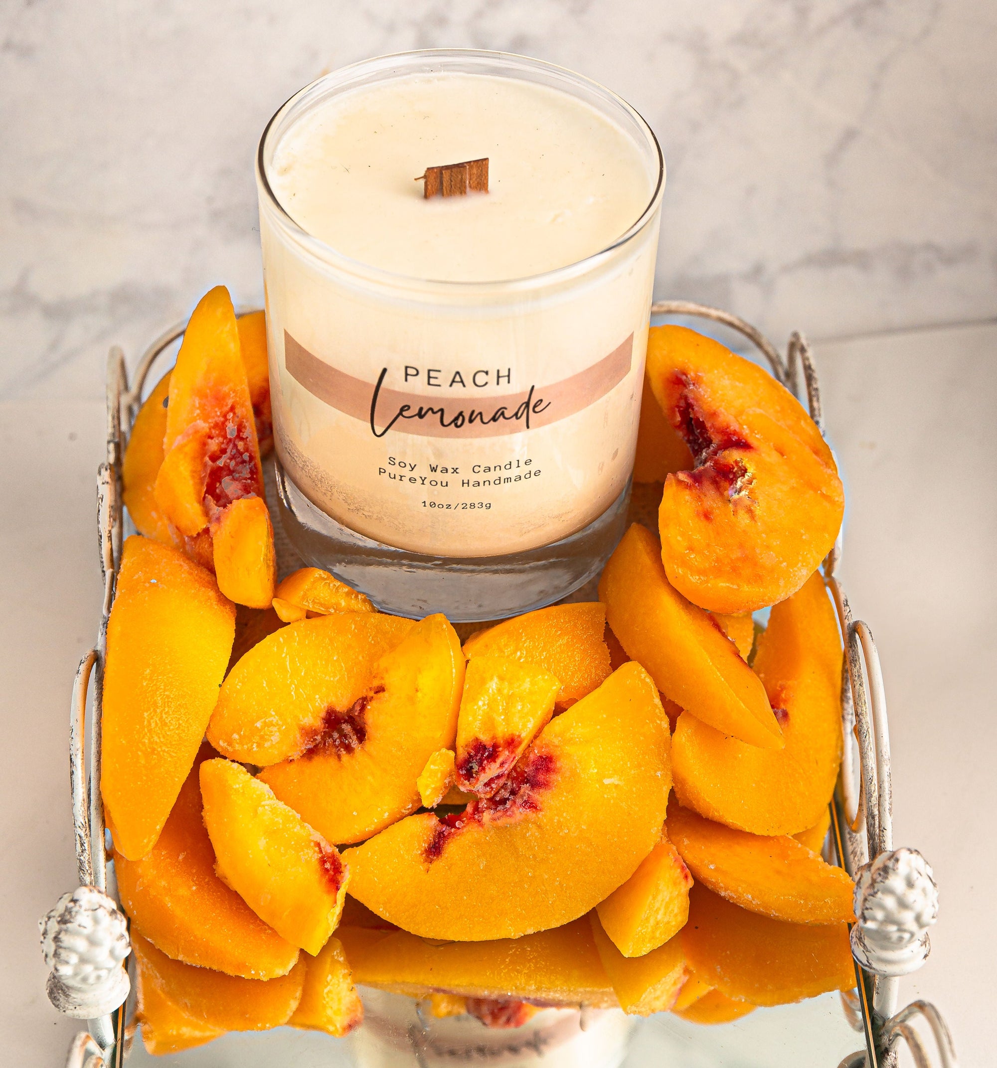 Peach Lemonade Soy Wax Candle