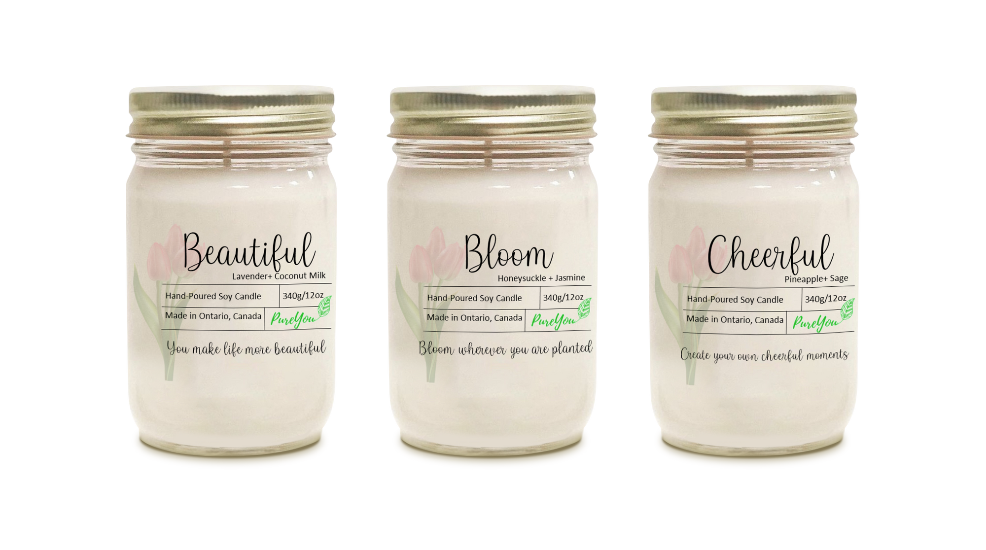 Spring Bundle Of Soy Wax Candles