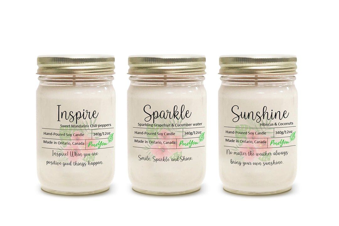 Summer Bundle Of Soy Wax Candles