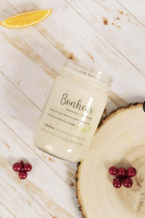 Happiness Soy Wax Candle (Mandarin+Cranberry)
