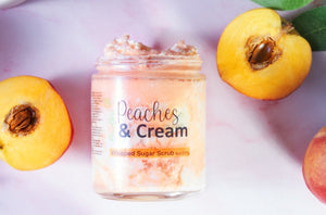 Peaches and Cream Whipped Sugar Scrub