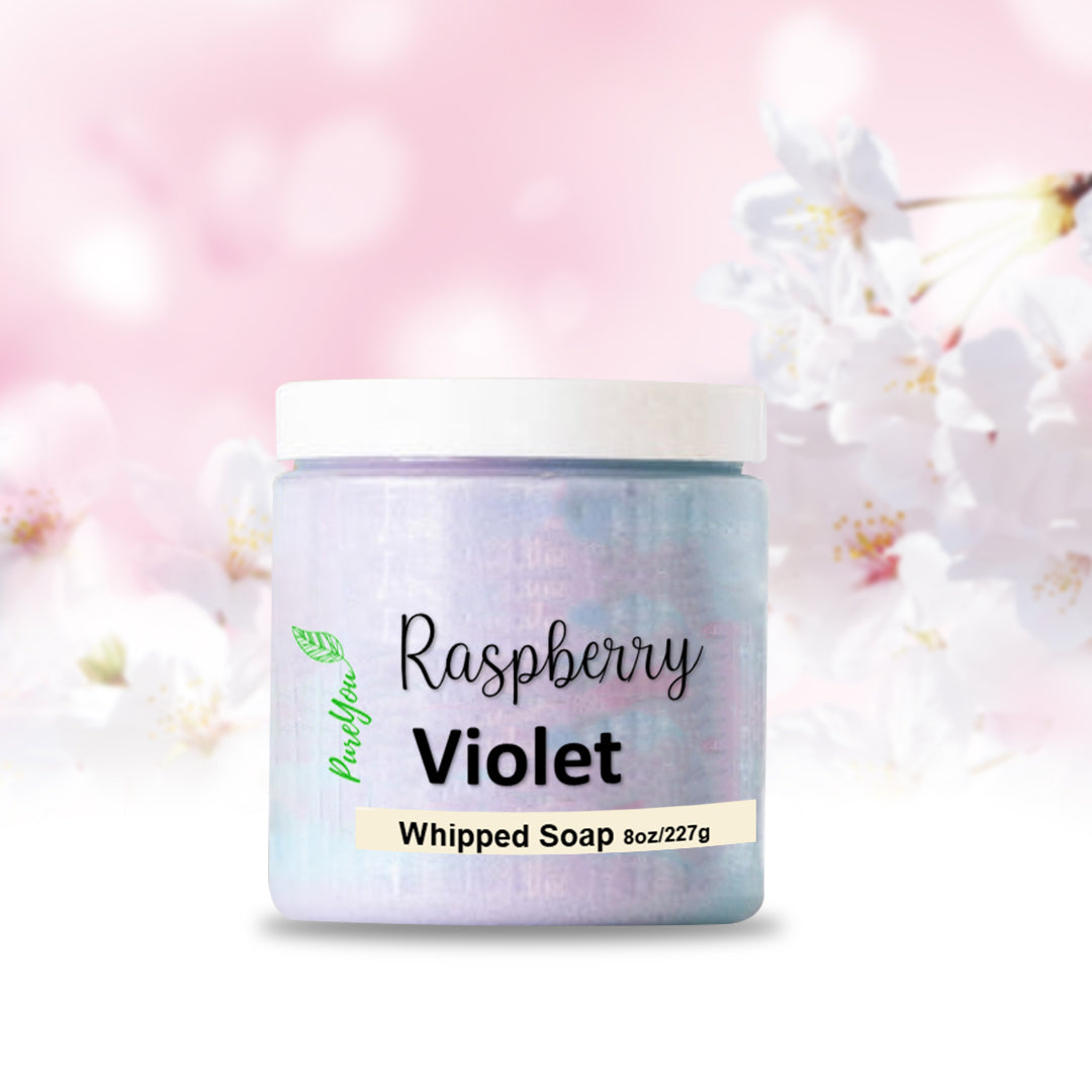 Raspberry Violet Whipped Soap